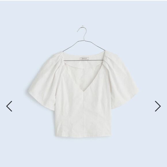 Madewell Darted V-Neck Top in Floral - Picture 1 of 4